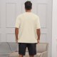 Men's Fashion Loose Fit Solid T-Shirt Athletic Lightweight Short Sleeve Gym Workout Tops