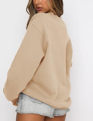 Women's Long Sleeve Sweatshirt Casual Oversized Pullover Hoodies Fall Tops