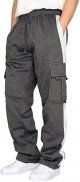 Men's Rope Loosening Waist Solid Color Pocket Trousers Loose Sports Trousers Sippers for Toddlers