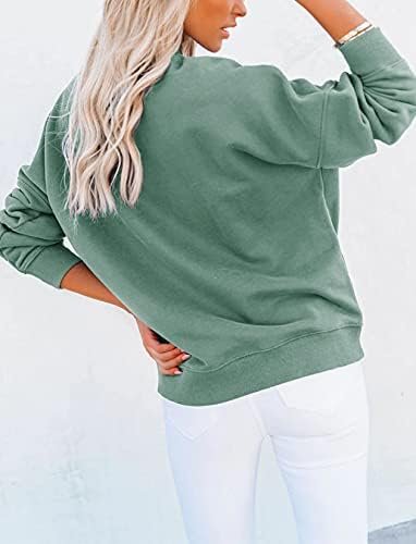 Women's Casual Long sleeves Sweatshirt Tops Basic Loose Fit Mock Turtleneck Lightweight Tunic Pullover With Pocket