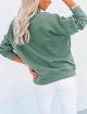 Women's Casual Long sleeves Sweatshirt Tops Basic Loose Fit Mock Turtleneck Lightweight Tunic Pullover With Pocket