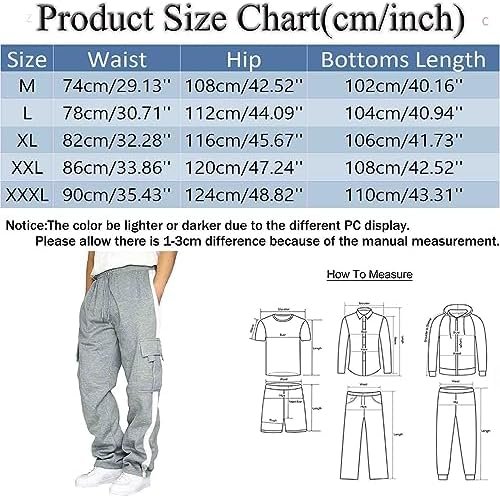 Men's Rope Loosening Waist Solid Color Pocket Trousers Loose Sports Trousers Sippers for Toddlers
