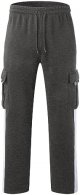Men's Rope Loosening Waist Solid Color Pocket Trousers Loose Sports Trousers Sippers for Toddlers