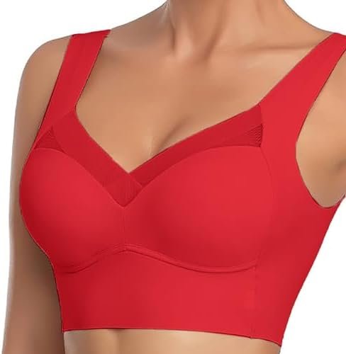 Women's Large Strapless Lace Tank Top Underwear Thin Side Fold Side Breast Gather Adjustable Bra Super Push up