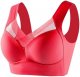 Women's Large Strapless Lace Tank Top Underwear Thin Side Fold Side Breast Gather Adjustable Bra Super Push up