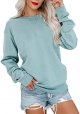 Womens Casual Long Sleeve Sweatshirt Crew Neck Cute Pullover Relaxed Fit Tops
