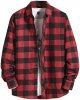 Men's Casual Printed Shirt Autumn/Winter Long Sleeved Single Breasted Lapel Plaid Striped Shirt Shirt Men Short