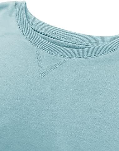 Womens Casual Long Sleeve Sweatshirt Crew Neck Cute Pullover Relaxed Fit Tops
